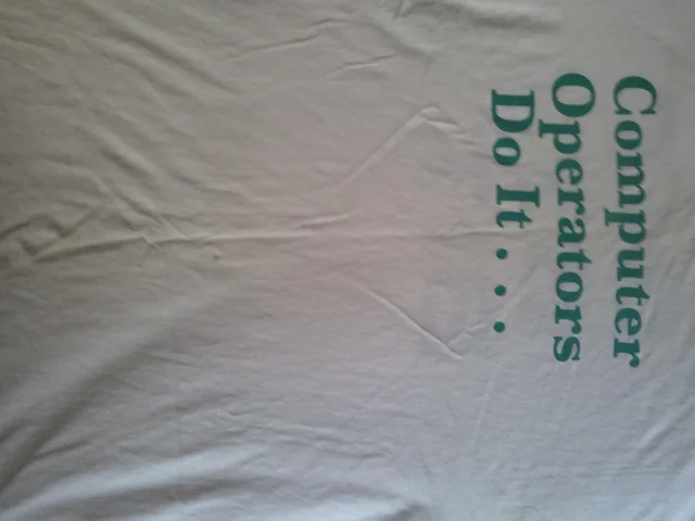 Computer operators do it...